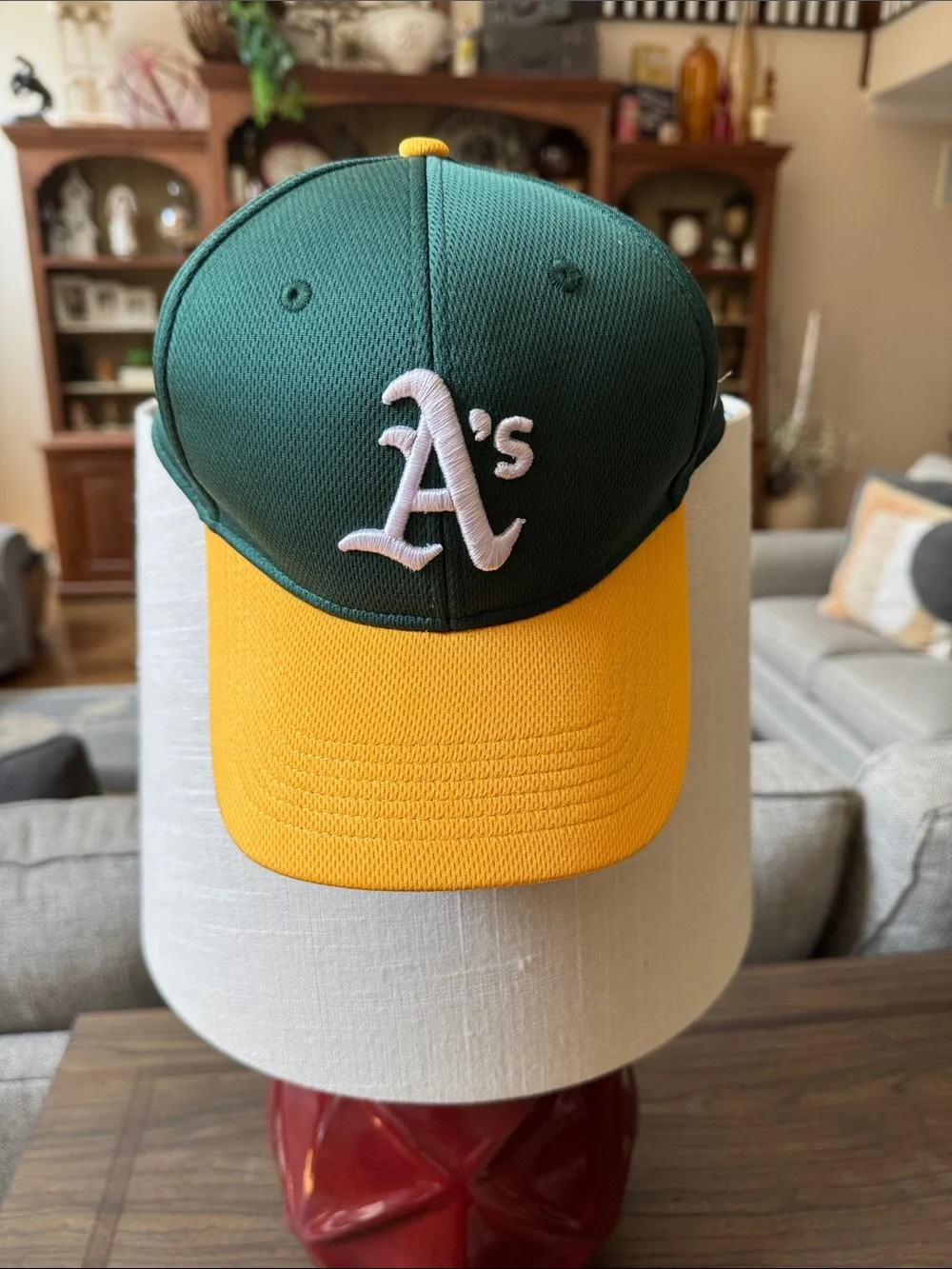 Oakland A's Green and Yellow Baseball Cap
